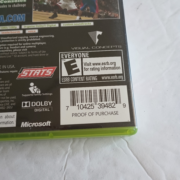 X-box 360 Live Kevin Garnett 2 KSports NBA 2K9 Video Game Complete - Picture 5 of 15